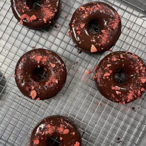 Chocolate Raspberry Protein Donut