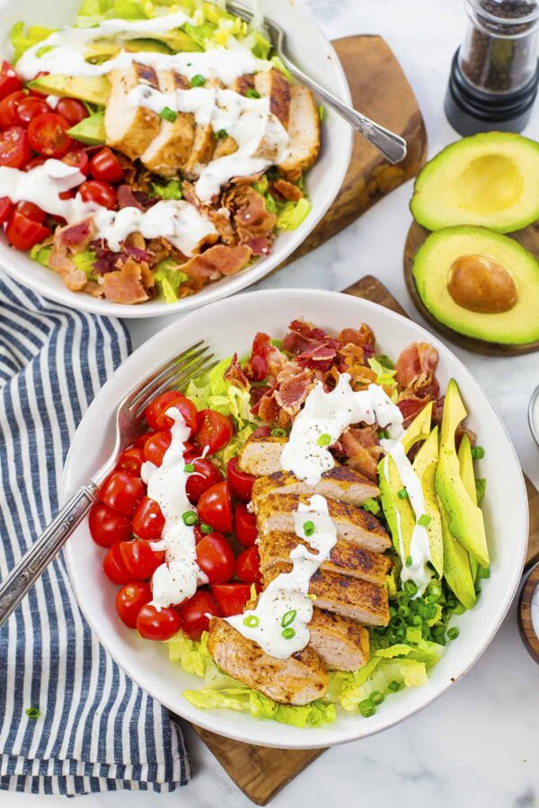 BLT Salad with Grilled Chicken