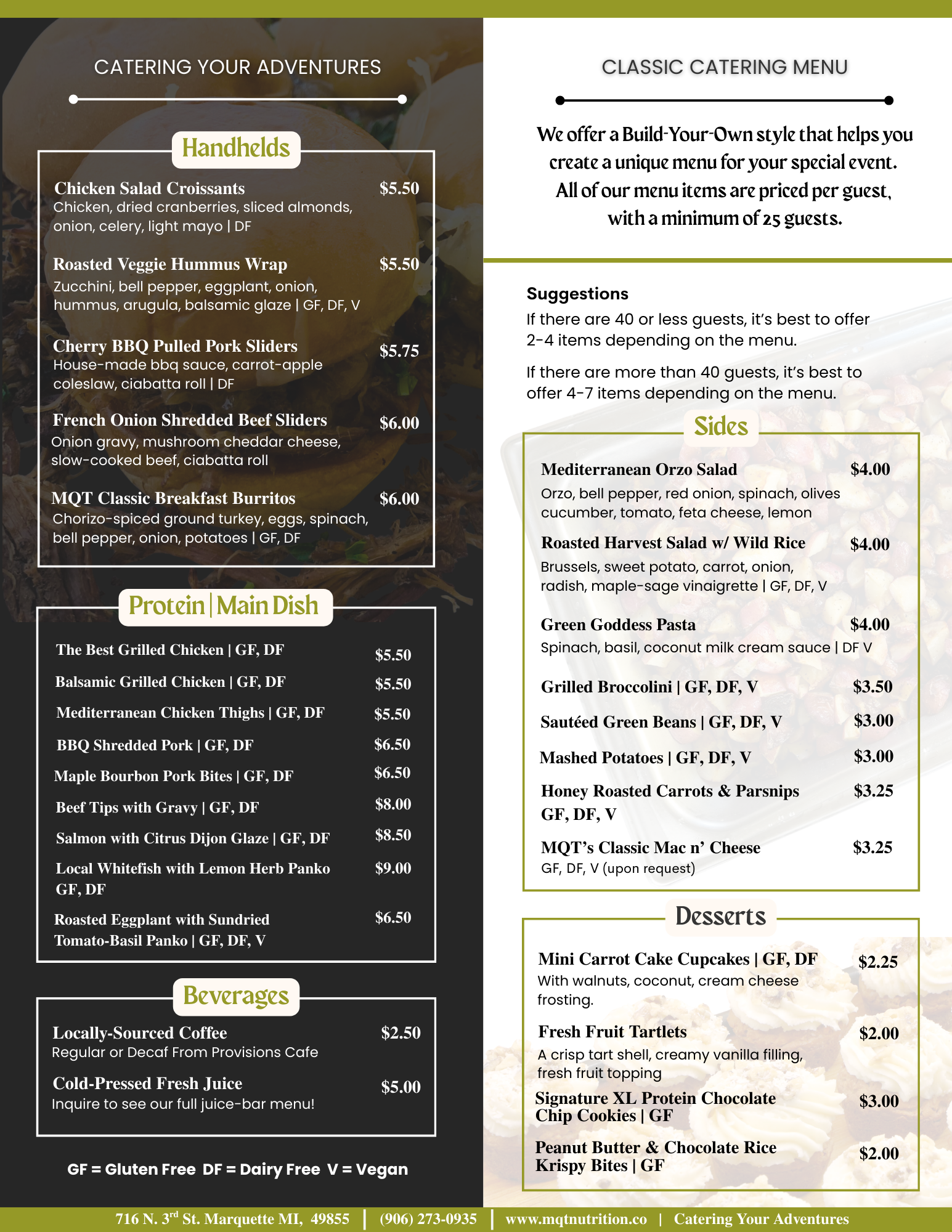Go-to Catering Menu page 2