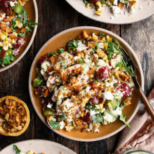 Grilled Corn and Chicken Salad