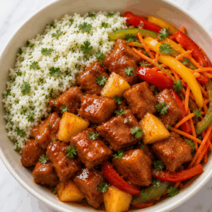 Sweet and Sour Pork Bowl